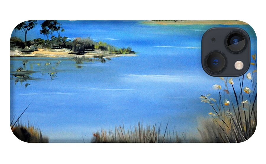 Water iPhone 13 Case featuring the painting Afternoon Water by Phil Burton