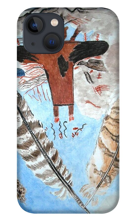 Pictograph iPhone 13 Case featuring the painting Air by Vera Smith