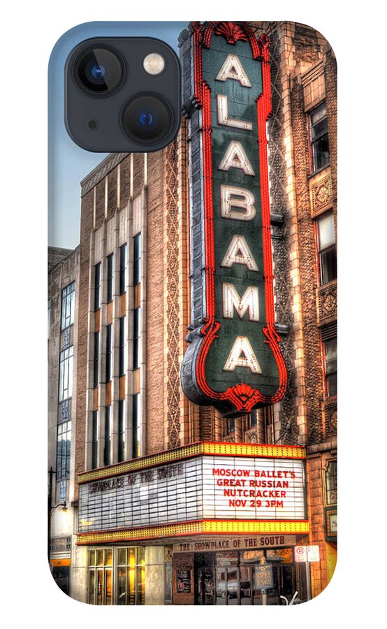 Birmingham iPhone 13 Case featuring the photograph Alabama Theater in Birmingham by Michael Thomas