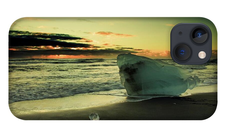 Iceland iPhone 13 Case featuring the photograph Alone on the beach by Robert Grac