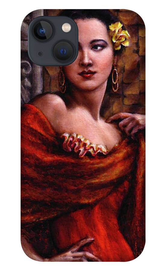 Occupy China iPhone 13 Case featuring the painting Amarillo Rose by Jane Bucci