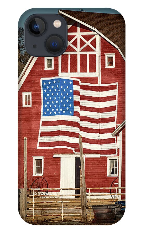 Barn iPhone 13 Case featuring the photograph American Pride by Susan Rissi Tregoning