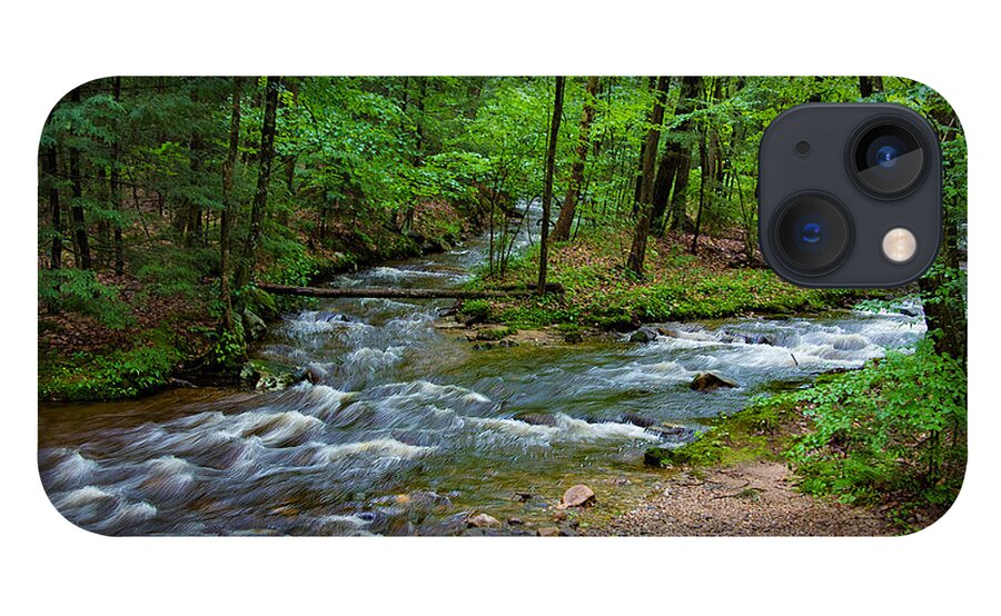 Nature iPhone 13 Case featuring the photograph Amethyst Brook in Amherst MA by Richard Goldman