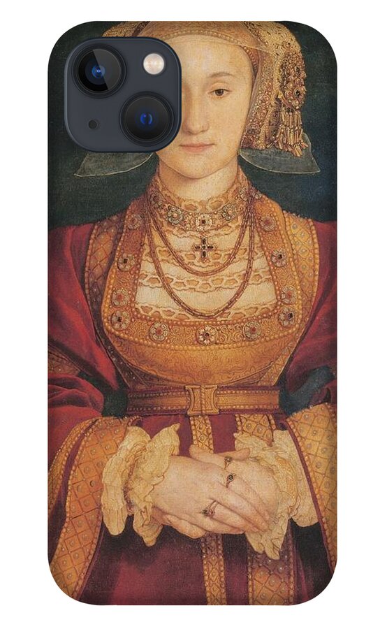 Anne Of Cleves iPhone 13 Case featuring the painting Anne of Cleves by Hans Holbein