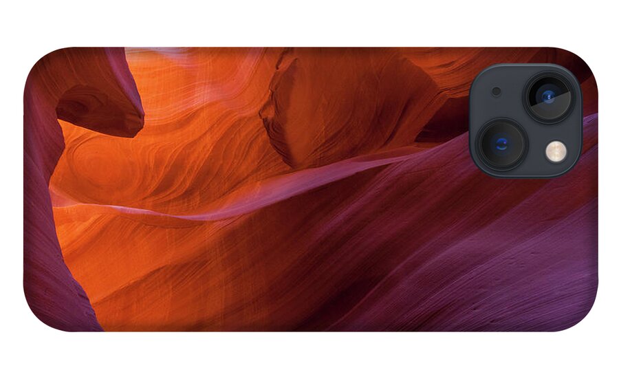 Lower Antelope Canyon iPhone 13 Case featuring the photograph Antelope Canyon Fire by Lon Dittrick