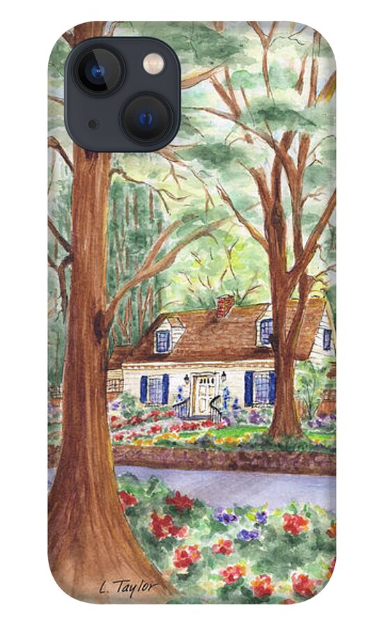Cottage In Woods iPhone 13 Case featuring the painting Main Street Charmer by Lori Taylor