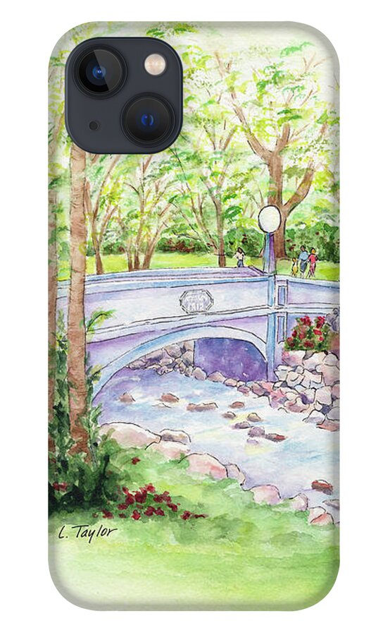 Park iPhone 13 Case featuring the painting Creekside by Lori Taylor