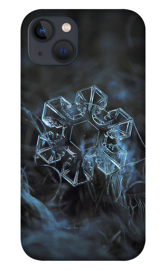 Snowflake iPhone 13 Case featuring the photograph Snowflake photo - The core by Alexey Kljatov