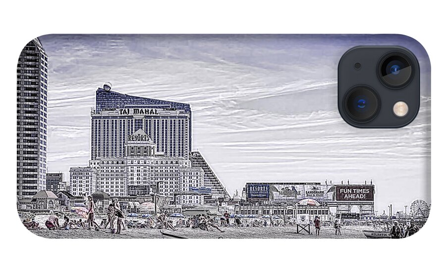 Atlantic City Summer 2015 iPhone 13 Case featuring the photograph Atlantic City by Linda Constant