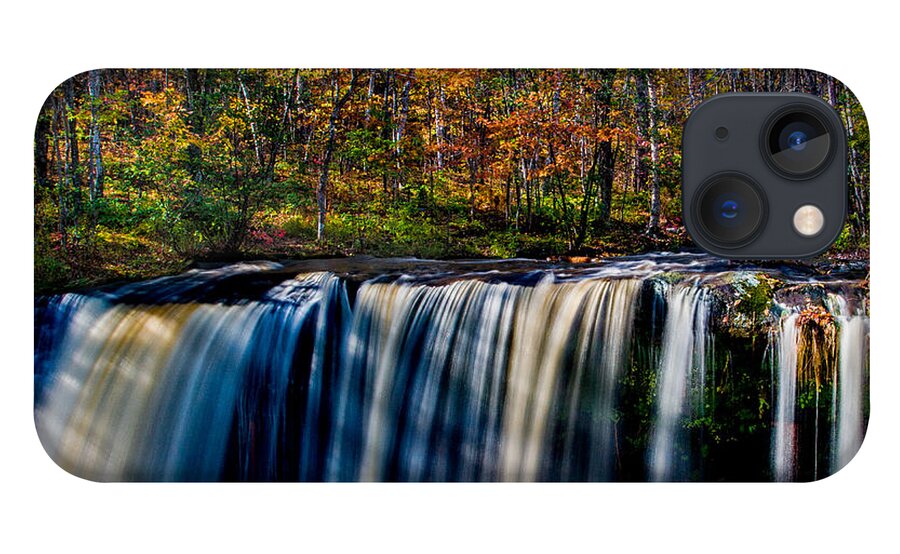 Flowing iPhone 13 Case featuring the photograph Autumn Afternoon at Wolf Creek by Rikk Flohr