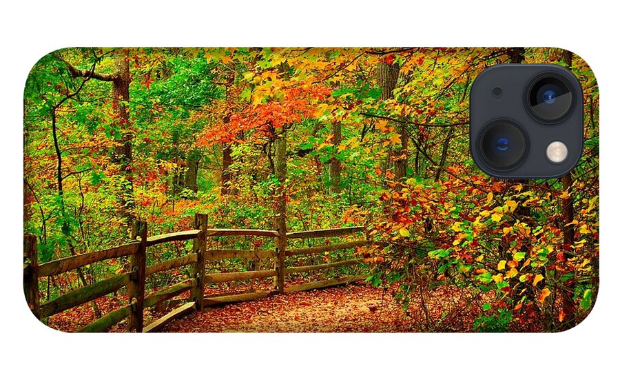 Autumn Landscapes iPhone 13 Case featuring the photograph Autumn Bend - Allaire State Park by Angie Tirado