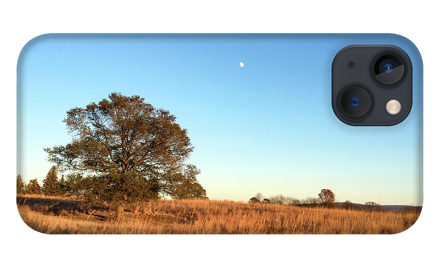 Autumn iPhone 13 Case featuring the photograph Autumn Evening Moon by Matt Sexton