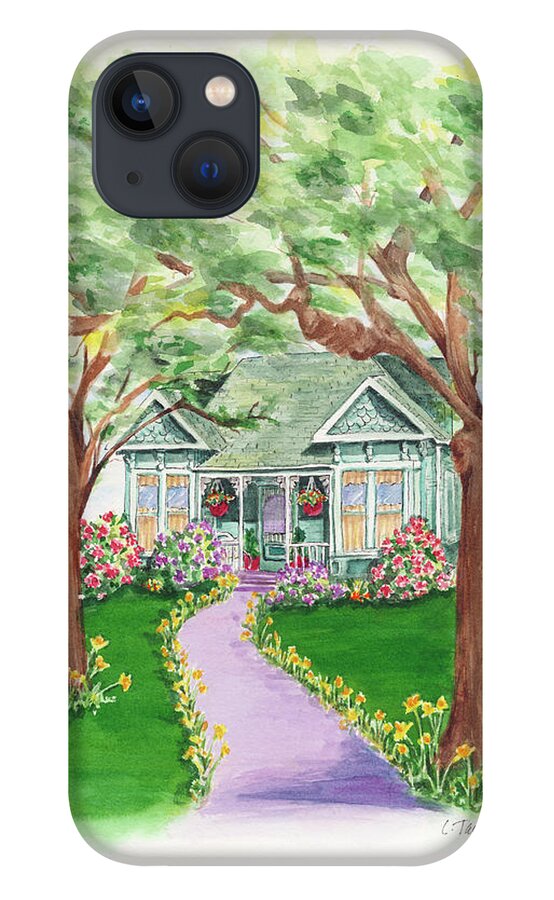 Ashland iPhone 13 Case featuring the painting B Street by Lori Taylor