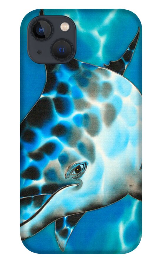 Dolphin iPhone 13 Case featuring the painting Baby Dolphin by Daniel Jean-Baptiste