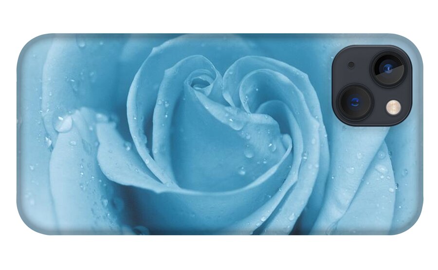 Rose iPhone 13 Case featuring the photograph Baby Soft - Blue by Angie Tirado