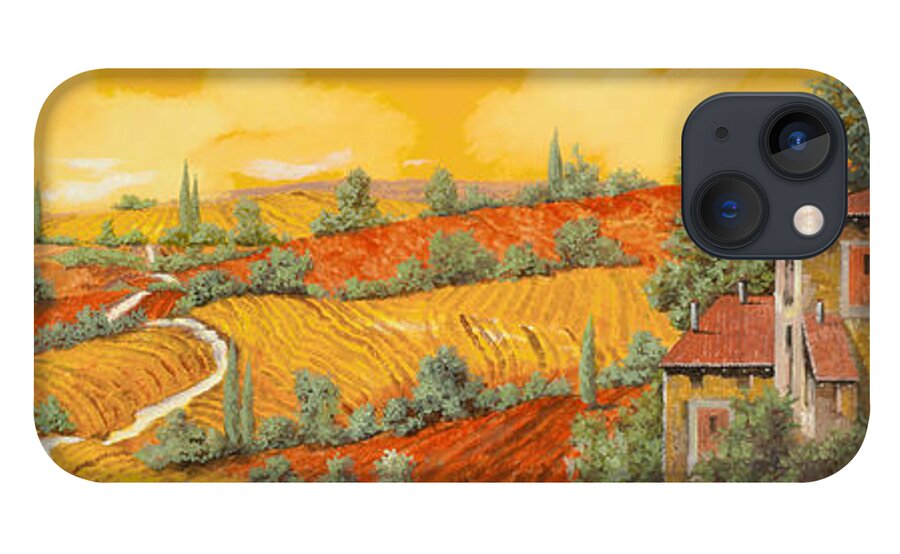 Tuscany iPhone 13 Case featuring the painting Maremma Toscana by Guido Borelli