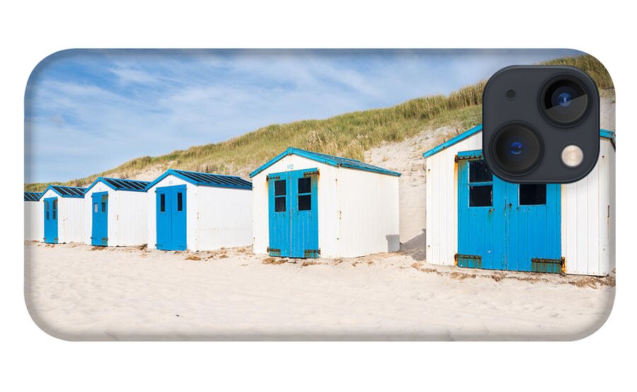 De Koog iPhone 13 Case featuring the photograph Beach Cabin 61,62,63,... by Hannes Cmarits