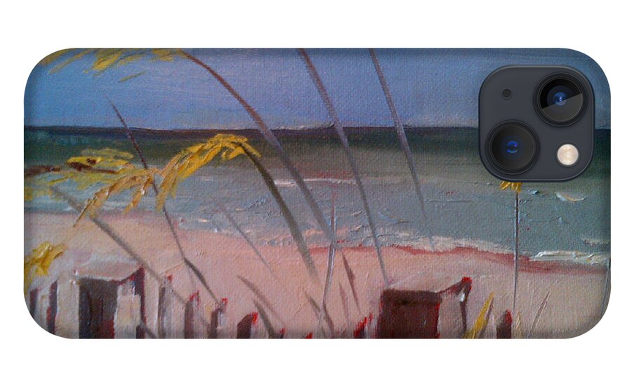Beach iPhone 13 Case featuring the painting Beach by Sheila Romard