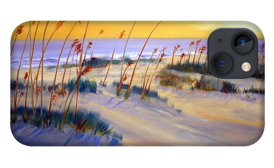 Beach iPhone 13 Case featuring the painting Beach Sunrise by Phil Burton