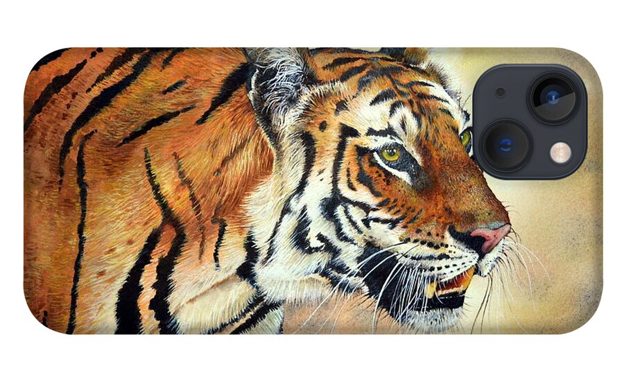 Bengal Tiger iPhone 13 Case featuring the painting Bengal Tiger by Paul Dene Marlor