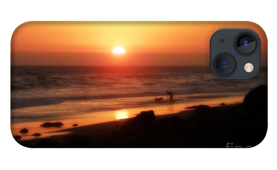 Beach iPhone 13 Case featuring the photograph Best Friends at the Beach by Leah McPhail