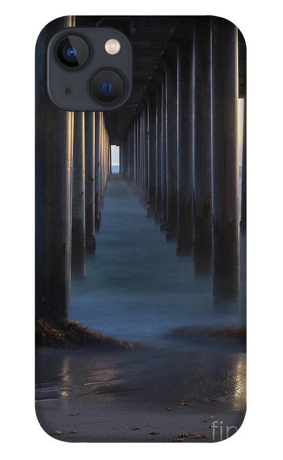  Huntington Beach iPhone 13 Case featuring the photograph Between The Pillars by Brandon Bonafede