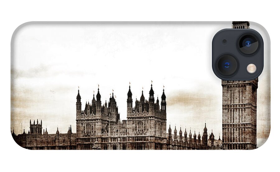 Pictorial iPhone 13 Case featuring the photograph Big Bend and the Palace of Westminster by Jennifer Wright