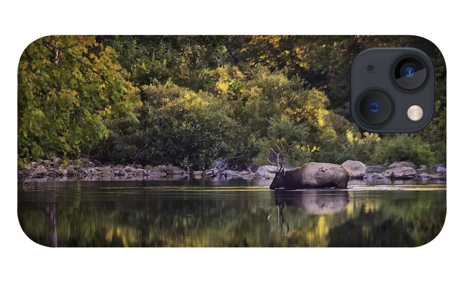 Fall Color iPhone 13 Case featuring the photograph Big Bull in Buffalo National River Fall Color by Michael Dougherty