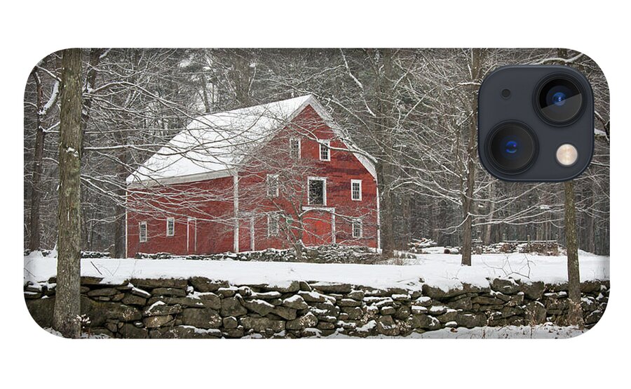 Garage iPhone 13 Case featuring the photograph Big Red Barn by Brett Pelletier