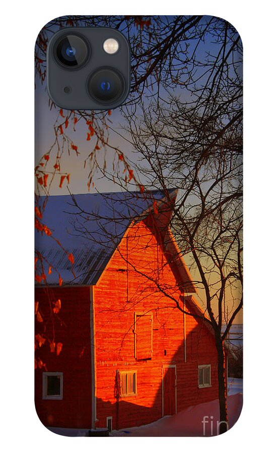 Barn iPhone 13 Case featuring the photograph Big red barn by Julie Lueders 