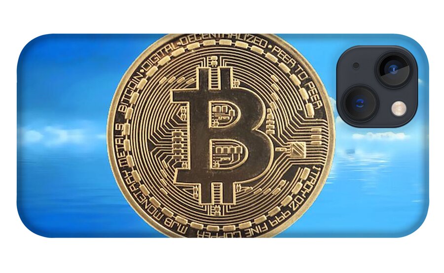 Bitcoin iPhone 13 Case featuring the photograph Bitcoin Revolution by Chris Montcalmo