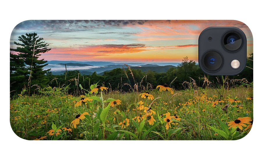 Appalachian iPhone 13 Case featuring the photograph Black Eyed Susan Flowers at Sunset by Kelly VanDellen