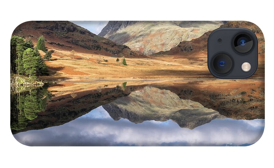 Blea Tarn iPhone 13 Case featuring the photograph Blea Tarn and Langdale Pikes by Philip Preston