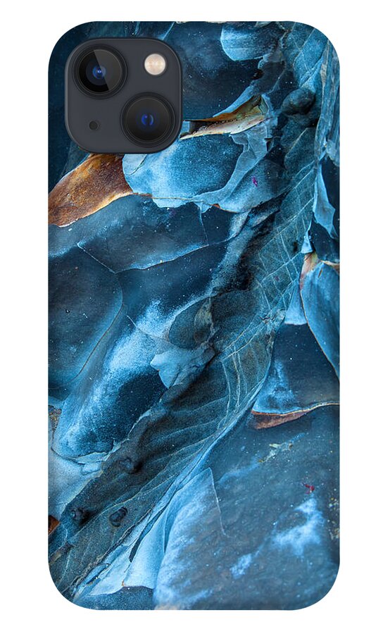 Abstract iPhone 13 Case featuring the photograph Blue Pattern 1 by Jonathan Nguyen