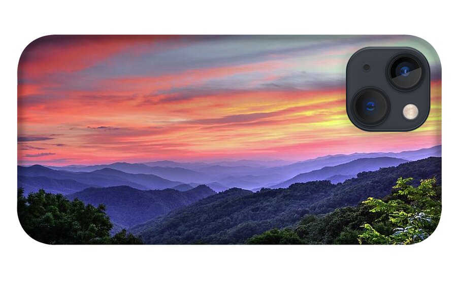 Blue Ridge Parkway iPhone 13 Case featuring the photograph Blue Ridge Mountain Color by Carol Montoya