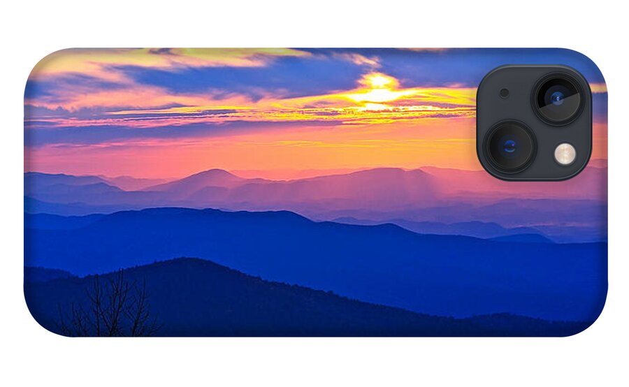 Blue Ridge Parkway iPhone 13 Case featuring the photograph Blue Ridge Parkway Sunset, VA by The James Roney Collection