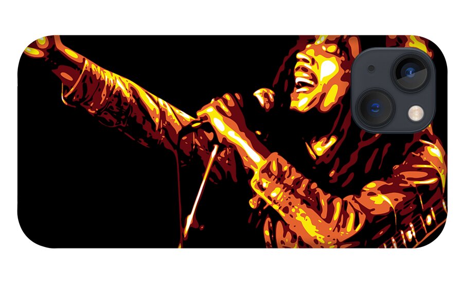 Bob Marley iPhone 13 Case featuring the digital art Bob Marley by DB Artist