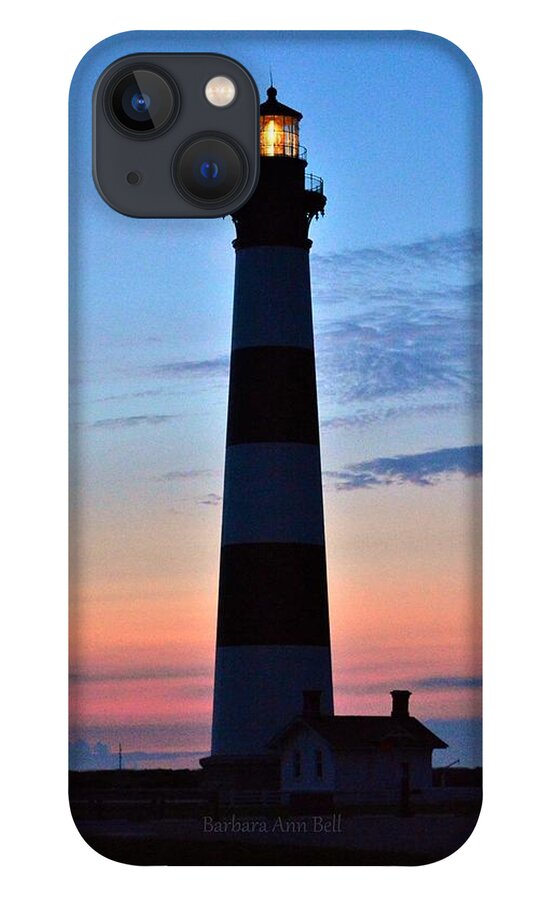 Obx Sunrise iPhone 13 Case featuring the photograph Bodie Lighthouse 7/18/16 by Barbara Ann Bell