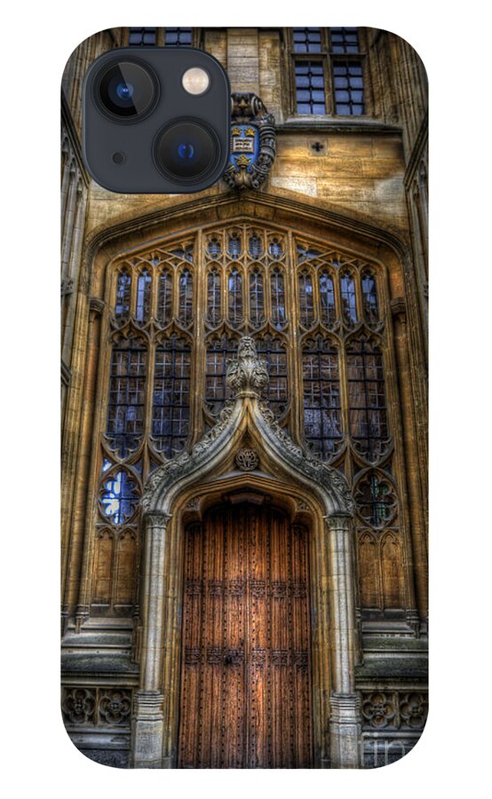 Yhun Suarez iPhone 13 Case featuring the photograph Bodleian Library Door - Oxford by Yhun Suarez