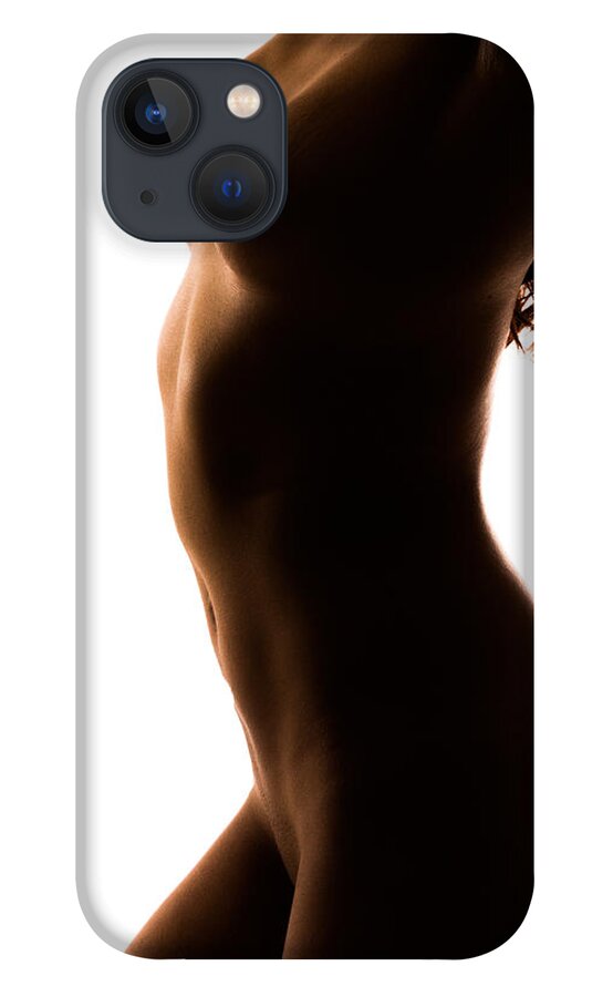 Silhouette iPhone 13 Case featuring the photograph Bodyscape 185 by Michael Fryd