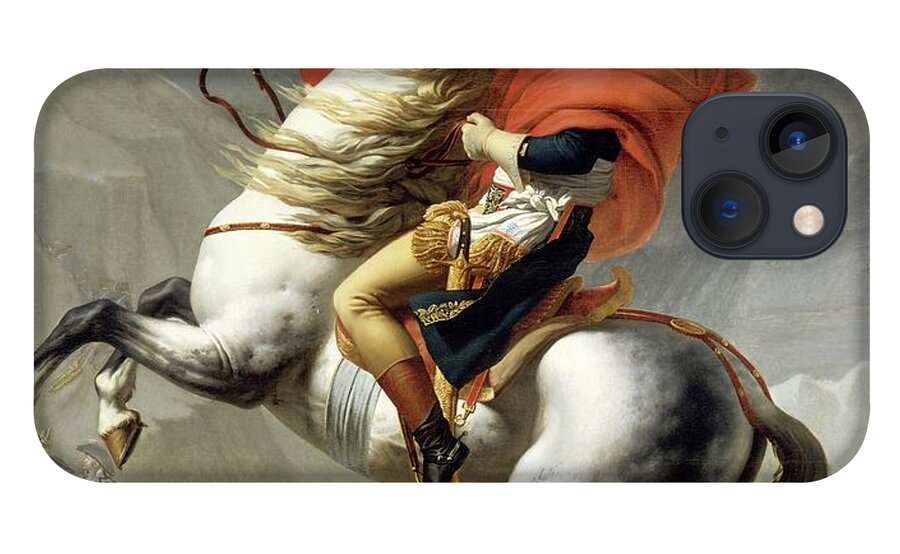 Napoleon iPhone 13 Case featuring the painting Bonaparte Crossing the Alps by Jacques Louis David