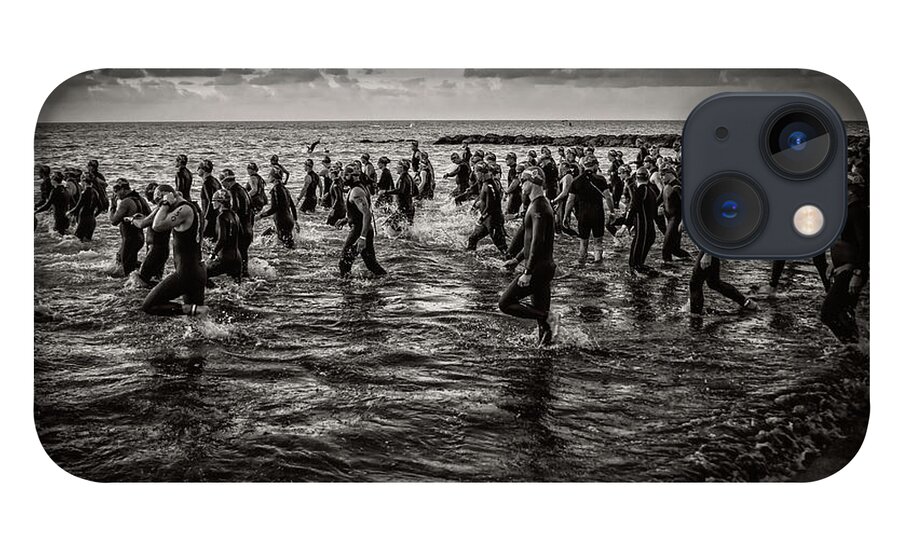 Landscape iPhone 13 Case featuring the photograph Bone Island Triathletes by Joe Shrader