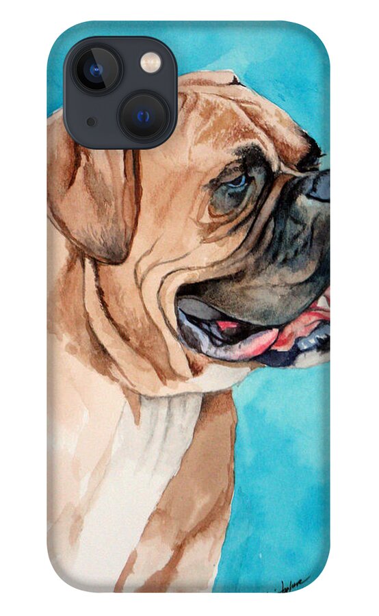 Boxer iPhone 13 Case featuring the painting Boxer by Christopher Shellhammer