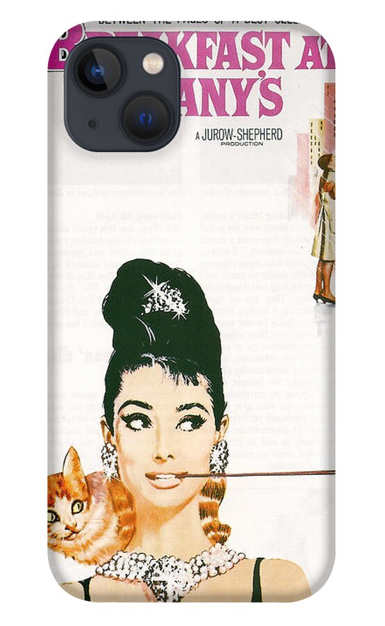 Audrey Hepburn iPhone 13 Case featuring the photograph Breakfast At Tiffany's by Georgia Fowler