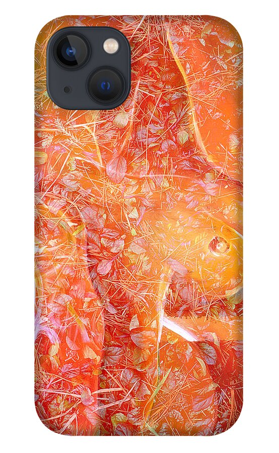 Abstract iPhone 13 Case featuring the digital art Breaking Free Digital Version by Theresa Marie Johnson