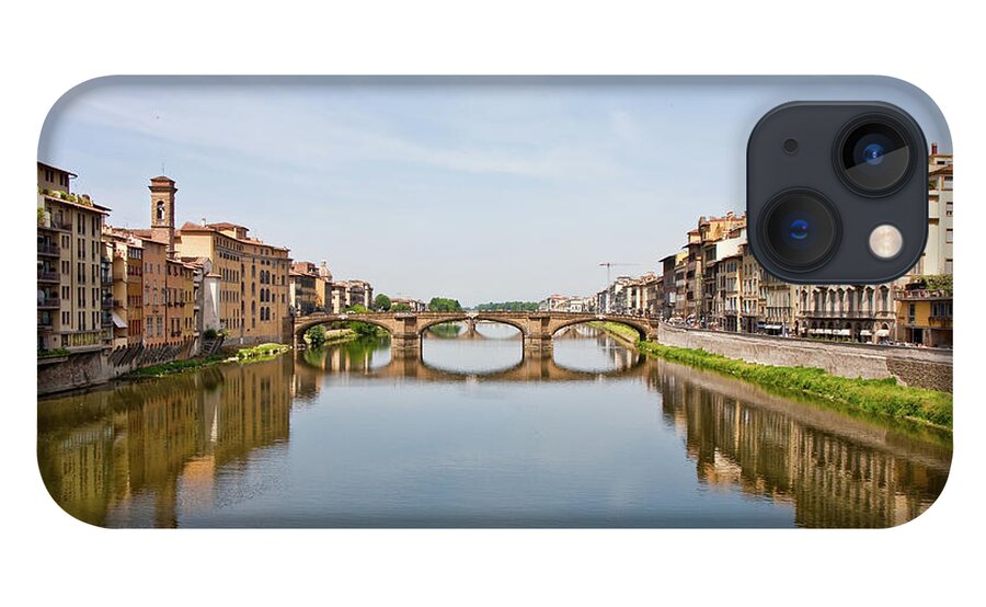 Arno iPhone 13 Case featuring the photograph Bridge Over Arno River in Florence Italy by Darryl Brooks