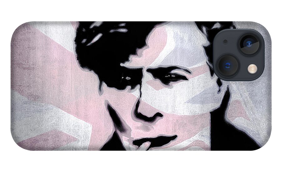 Icon iPhone 13 Case featuring the digital art British Rock by Pennie McCracken