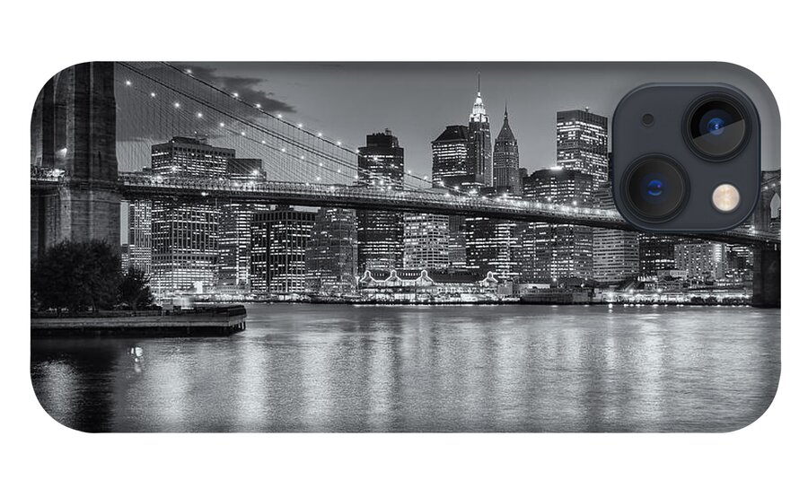 Clarence Holmes iPhone 13 Case featuring the photograph Brooklyn Bridge Twilight II by Clarence Holmes