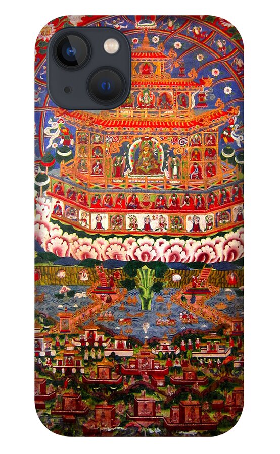 Buddhism iPhone 13 Case featuring the painting Buddhist Painting by Steve Fields