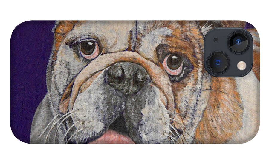 Dog iPhone 13 Case featuring the painting Buddy by Daniel Carvalho